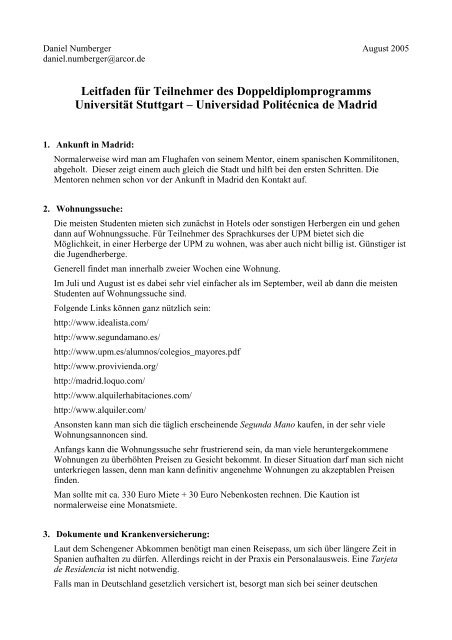 (Daniel Numberger, 2005) (PDF) - Universität Stuttgart