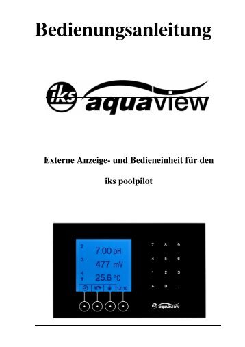 Bedienungsanleitung aquaview Pool-Version (PDF, 415 kB) - IKS