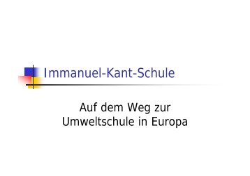 BewerbungsprÃ¤sentation - Immanuel-Kant-Schule RÃ¼sselsheim