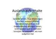 Auslandsaufenthalte