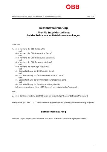 Betriebsvereinbarung - IKT Betriebsrat