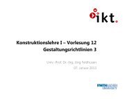 Vorlesung 11 - Institut für Allgemeine Konstruktionstechnik IKT ...