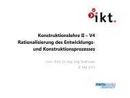 Vorlesung 3 - Institut für Allgemeine Konstruktionstechnik IKT ...