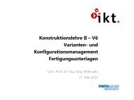 Vorlesung 5 - Institut für Allgemeine Konstruktionstechnik IKT ...