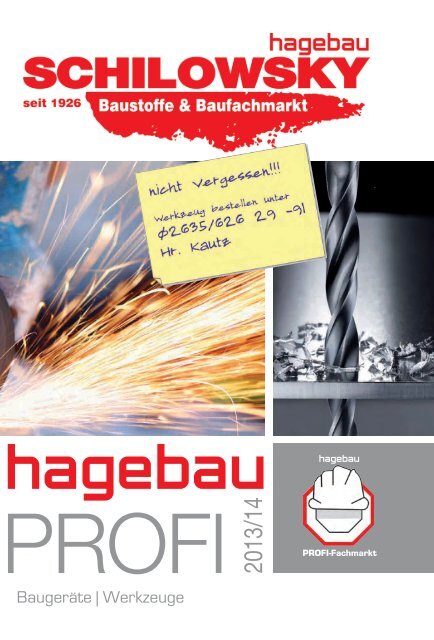 Profi-Fachmaktkatalog 2013 (pdf, ca. 15MB) - Schilowsky