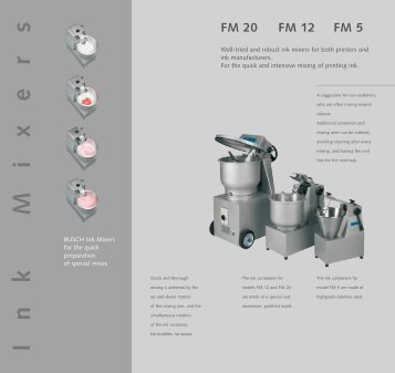 Leaflet - Ink Mixers - Gerhard BUSCH Gmbh