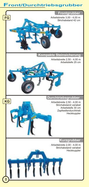 Gesamtübersicht Produkte