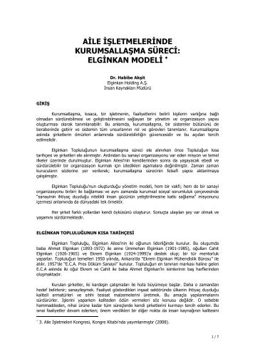 elginkan modeli - İstanbul Kültür Üniversitesi