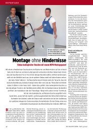 Montage ohne Hindernisse - IKZ-Haustechnik