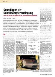 Grundlagen der SchalldÃ¤mpferauslegung - ikz-energy