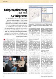 Anlagenoptimierung mit dem h,x-Diagramm