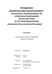 Erfolgsfaktor Interkommunale Zusammenarbeit - IKZ Hessen