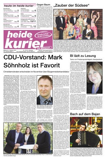 Mittwoch 02.10.2013 herunterladen - Heide Kurier