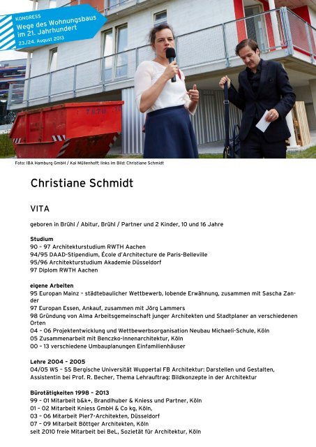 Christiane Schmidt - IBA Hamburg