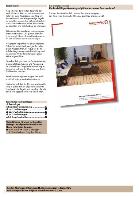 Balteschwiler Katalog 2013