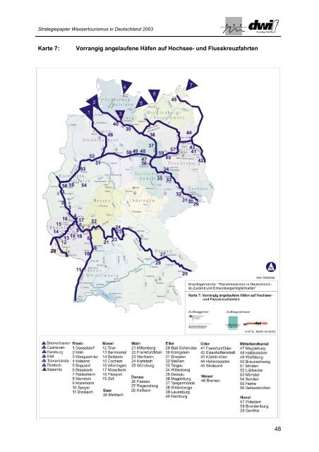 Grundlagenuntersuchung Wassertourismus in ... - IKZM-D Lernen