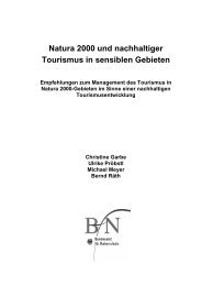 Natura 2000 und nachhaltiger Tourismus in sensiblen Gebieten