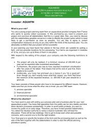 Investor: AQUAFIN - IKZM-D Lernen