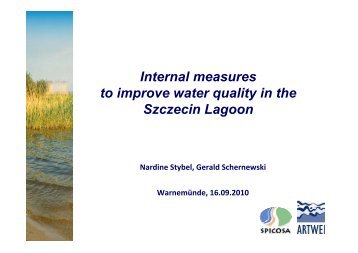 Internal measures to improve water quality in the ... - IKZM-D Lernen