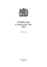 Wildlife and Countryside Act 1981- Introduction - IKZM-D Lernen