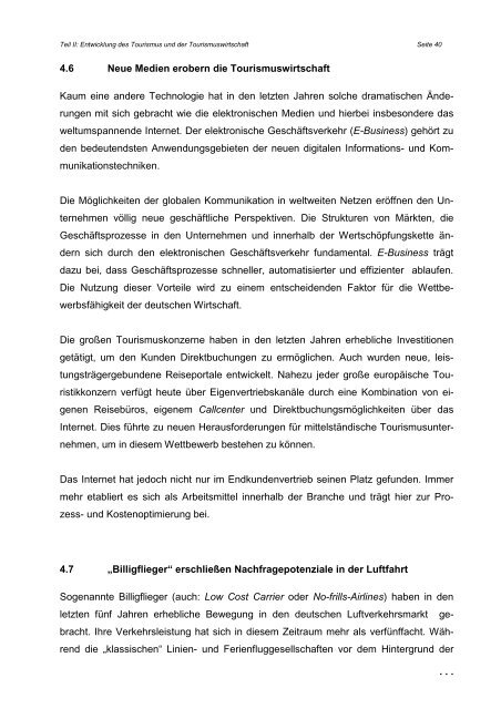 Tourismuspolitischer Bericht der Bundesregierung - Ökologischer ...