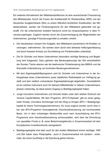 Tourismuspolitischer Bericht der Bundesregierung - Ökologischer ...