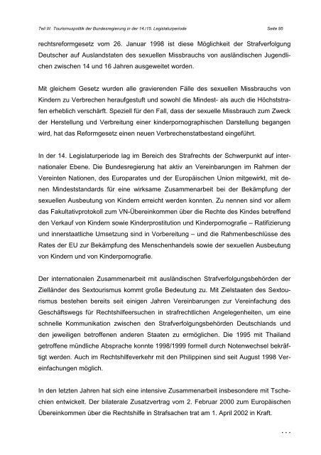 Tourismuspolitischer Bericht der Bundesregierung - Ökologischer ...