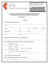 Program Application - Illinois Finance Authority