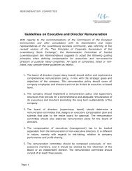 Guidelines on Executive and Director Remuneration - ILA