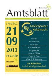 Großenhainer Amtsblatt Nr. 16 vom 03.September 2013