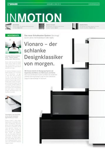 Vionaro – der schlanke Designklassiker von morgen. - Grass