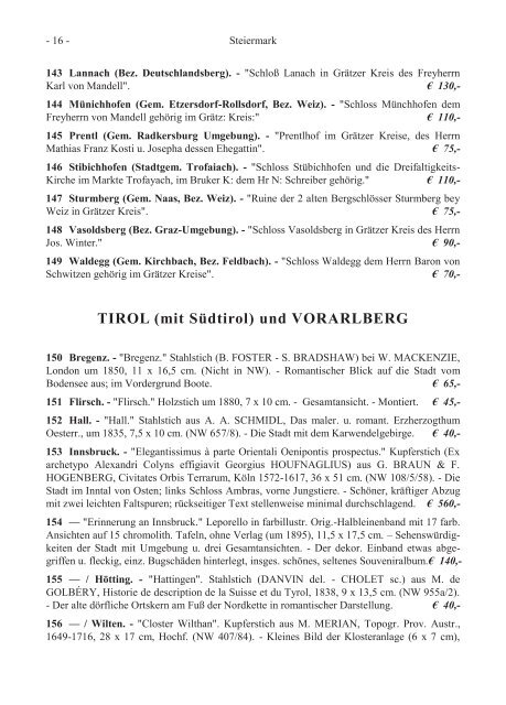 Liste 139 Graphik - International League of Antiquarian Booksellers