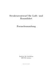 Strukturentwurf für Luft- und Raumfahrt Formelsammlung