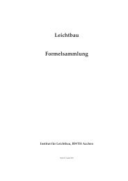 Leichtbau Formelsammlung - lehrstuhl und institut für leichtbau