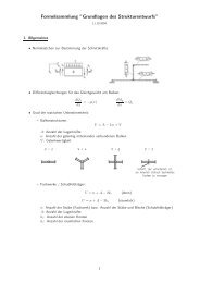 Formelsammlung âGrundlagen des Strukturentwurfsâ