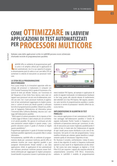 COME OTTIMIZZARE IN LABVIEW PER PROCESSORI MULTICORE