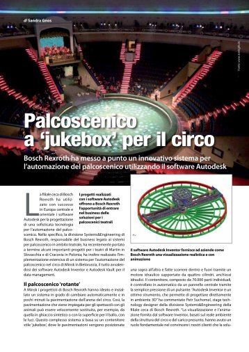 Palcoscenico a 'jukebox' per il circo