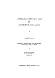 die problematik der nachahmung bei jmr lenz und georg lukács