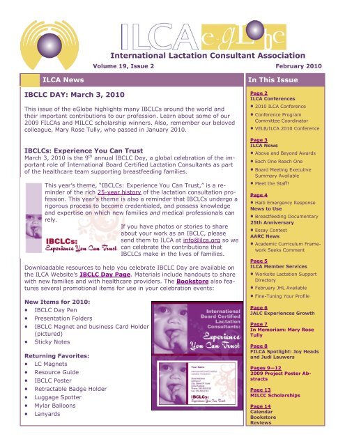 International Lactation Consultant Association