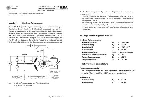 Aufgabe 9 - Institut für Leistungselektronik und Elektrische Antriebe ...