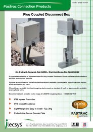 specification sheet - iLECSYS