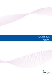 CONTROL GEAR - iLECSYS