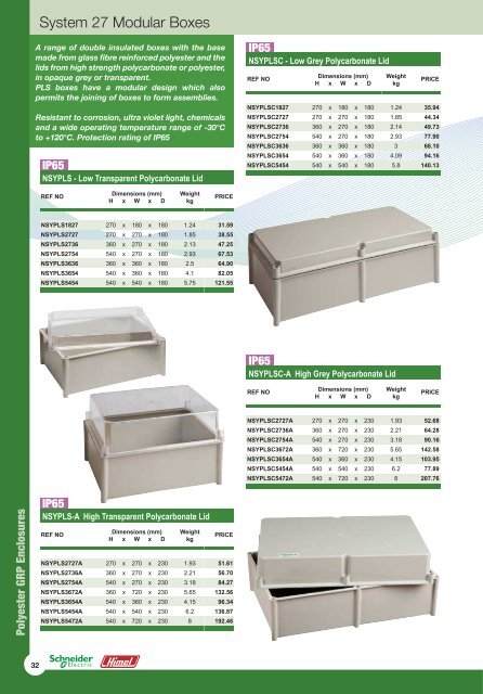 Enclosure Catalogue - iLECSYS