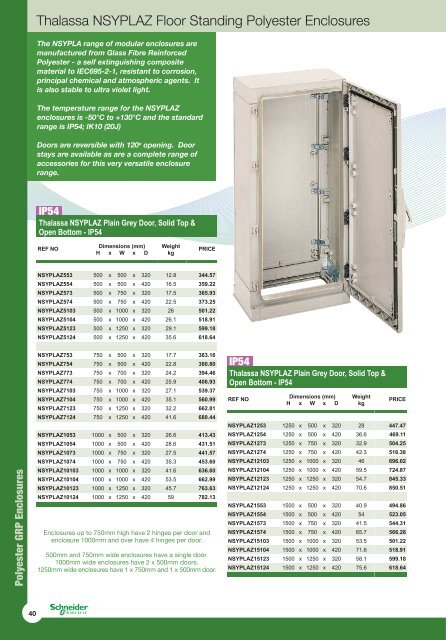 Enclosure Catalogue - iLECSYS