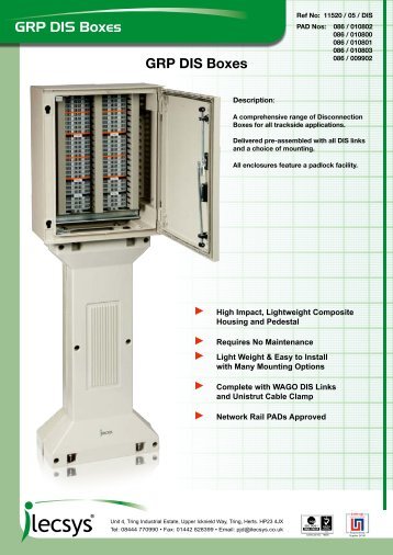 GRP DIS Boxes - iLECSYS