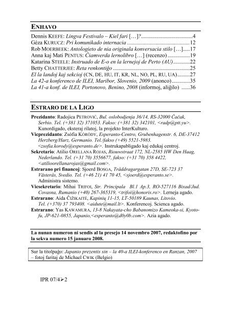 Jarkolekto 37 - trimonata - ILEI
