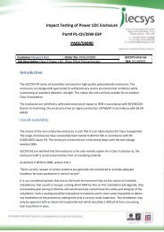 Impact Testing of Power LOC Enclosure Part# PL-CII ... - iLECSYS