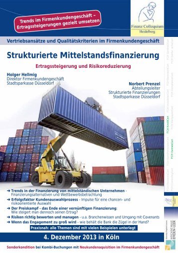 Strukturierte Mittelstandsfinanzierung - Finanz Colloquium Heidelberg