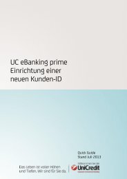 Einrichtung einer neuen Kunden ID - HypoVereinsbank