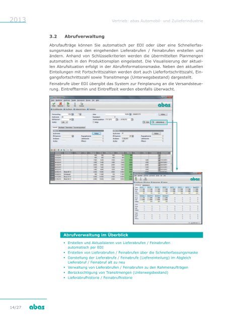 Leistungsbeschreibung abas Business Suite - ABAS Software AG